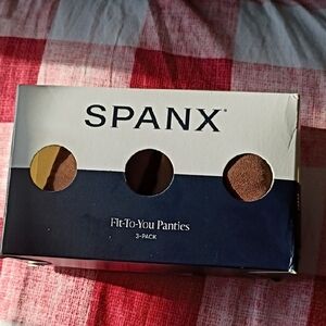 SPANX Fit-To-You Panties 3-Pack in Brown One Size Xs-Xl